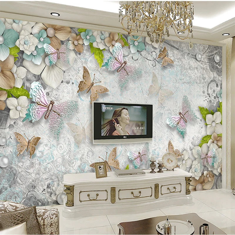 Modern Creative Gorgeous Butterfly Flower 3D Mural Wallpaper For Living Room Bedroom TV Background Wall Home Decor Papier Peint
Modern Creative Gorgeous Butterfly Flower 3D Mural Wallpaper For Living Room Bedroom TV Background Wall Home Decor Papier Peint