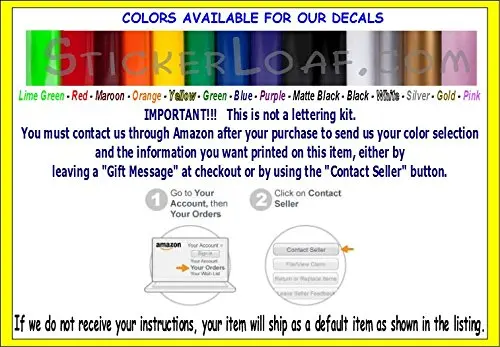 ANY TEXT CUSTOM DECAL Personalized Bumper Sticker Car Truck Window Business Contractor
ANY TEXT CUSTOM DECAL Personalized Bumper Sticker Car Truck Window Business Contractor
