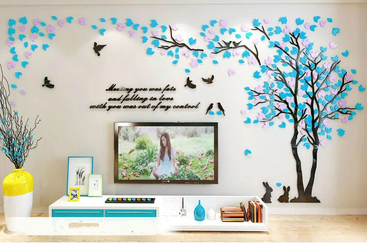 Creative Colored leave Rabbit Tree 3d Wall Stickers Living room sofa TV background wall warm decoration acrylic wall sticker
Creative Colored leave Rabbit Tree 3d Wall Stickers Living room sofa TV background wall warm decoration acrylic wall sticker