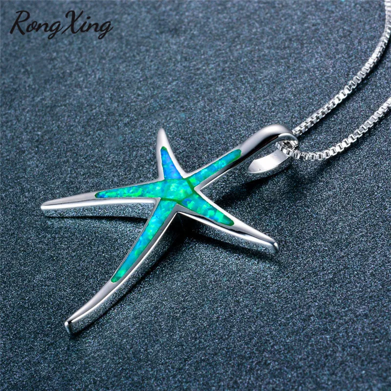 RongXing Silver Color Green Fire Opal Starfish Pendants Necklaces for Women Wedding Jewelry Birthday Gifts NL0081
RongXing Silver Color Green Fire Opal Starfish Pendants Necklaces for Women Wedding Jewelry Birthday Gifts NL0081