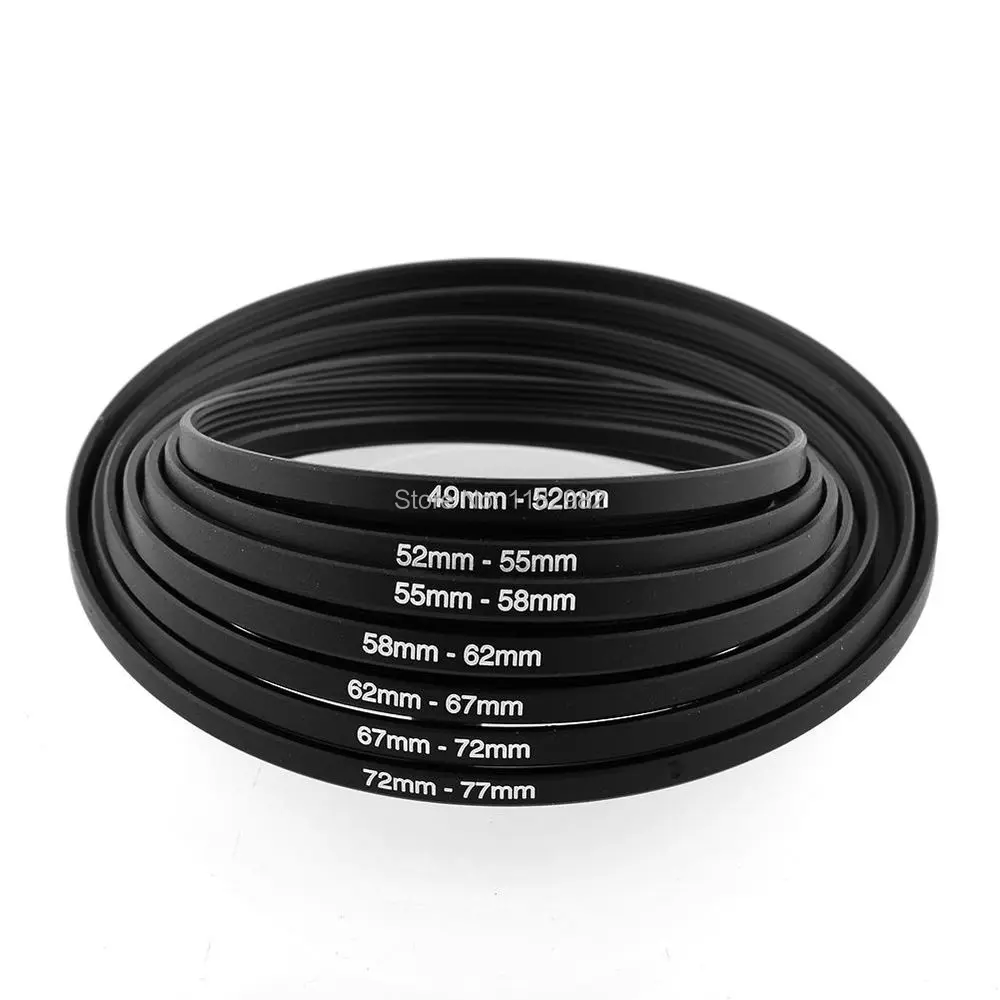 Metal Step Up Lens Adapter Ring Filter Step up 37mm 49mm 52mm 55mm 58mm 62mm 67mm 72mm 77mm for Canon for nikon for Sony Camera
Metal Step Up Lens Adapter Ring Filter Step up 37mm 49mm 52mm 55mm 58mm 62mm 67mm 72mm 77mm for Canon for nikon for Sony Camera