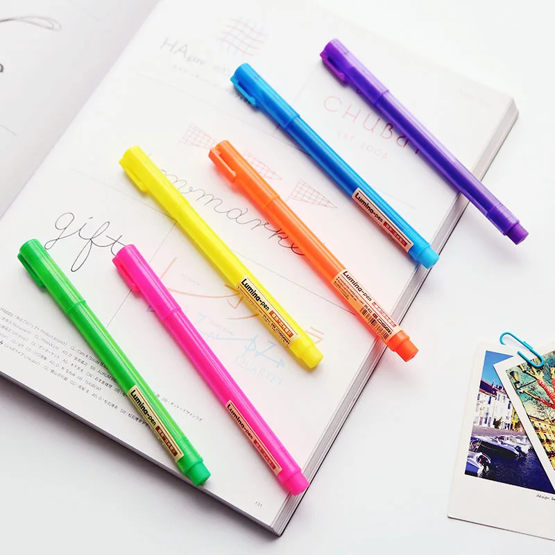 48 pcs/Lot Oblique lumina pens for reading bookmark Color highlighter pen Fine Stationery School supplies FB968
48 pcs/Lot Oblique lumina pens for reading bookmark Color highlighter pen Fine Stationery School supplies FB968