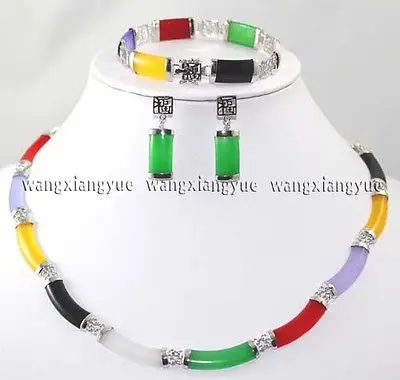 Selling jewerly >Multicolor gem Link Necklace Bracelet earrings Set>free shipping
Selling jewerly >Multicolor gem Link Necklace Bracelet earrings Set>free shipping