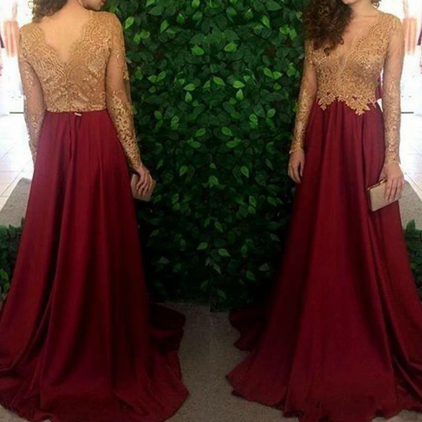 2021 Portrait V-neck Prom Dresses Long Sleeve Sweep Train Plus Lace With Zipper Back Formal Evening Dresses Gown
2021 Portrait V-neck Prom Dresses Long Sleeve Sweep Train Plus Lace With Zipper Back Formal Evening Dresses Gown