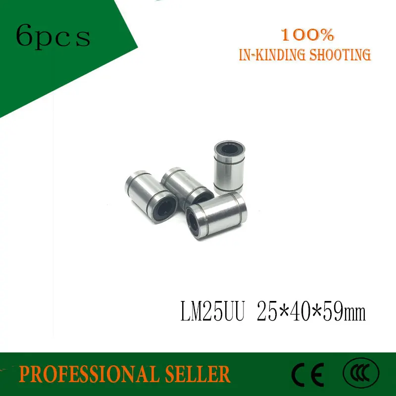 Free shipping 6pcs LM25UU 25mm Linear Ball Bearing Linear Bearing Bush Bushing 25x40x59mm For 3D Printer CNC Parts
Free shipping 6pcs LM25UU 25mm Linear Ball Bearing Linear Bearing Bush Bushing 25x40x59mm For 3D Printer CNC Parts