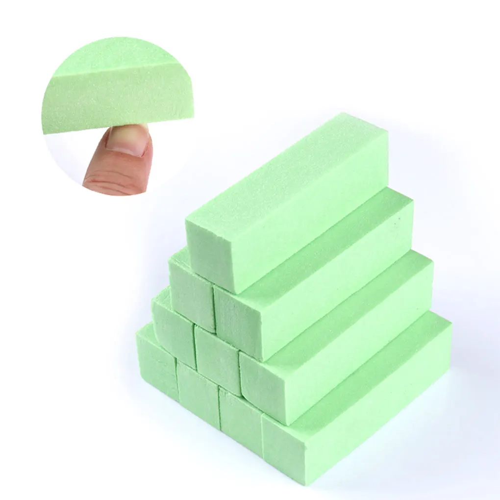 

10 шт./компл. шлифовальный спонж пилки для ногтей блок шлифовальный маникюр с полировкой инструмент для дизайна ногтей
