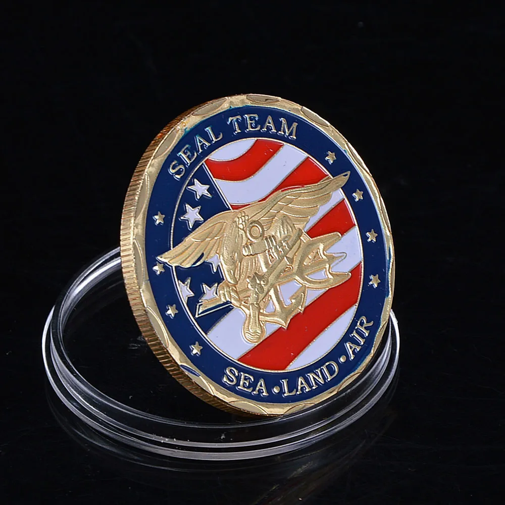Позолоченная монета команда морского флота США памятные монеты оптовая продажа