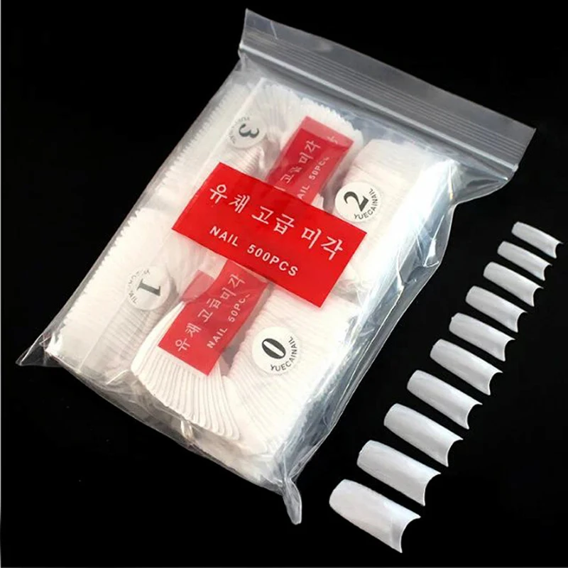 500Pcs Clear White Natural French False Acrylic Nail Tips UV Gel Ultra Flexible - Size #0- #9 - Pack of 500 tips Fake Nail
500Pcs Clear White Natural French False Acrylic Nail Tips UV Gel Ultra Flexible - Size #0- #9 - Pack of 500 tips Fake Nail