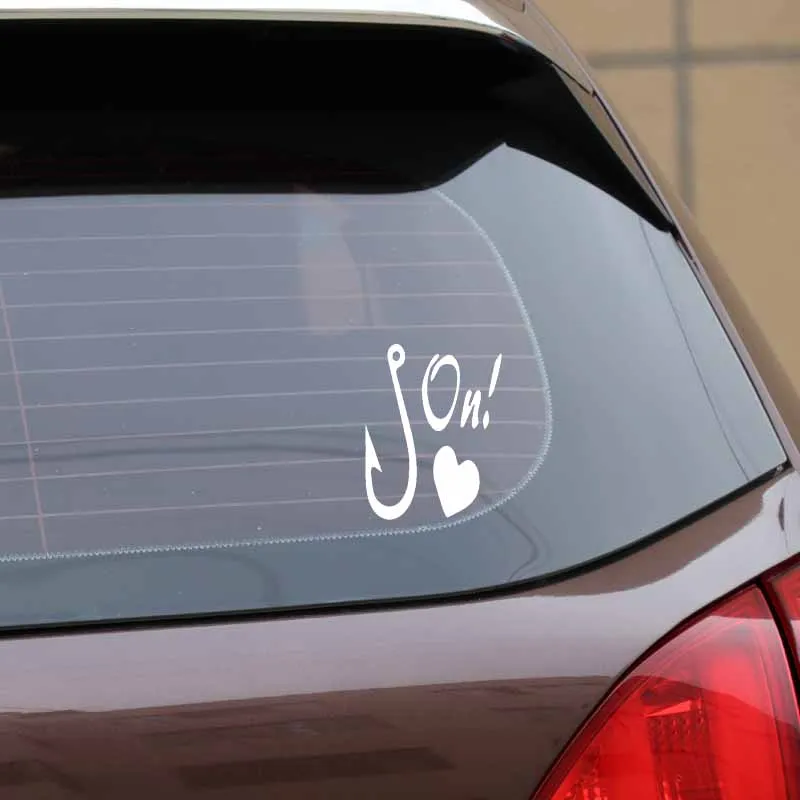 YJZT 13CM*16.6CM Personality HOOK ON LOVE Vinyl Decals Car Sticker Black Silver C11-1671
YJZT 13CM*16.6CM Personality HOOK ON LOVE Vinyl Decals Car Sticker Black Silver C11-1671