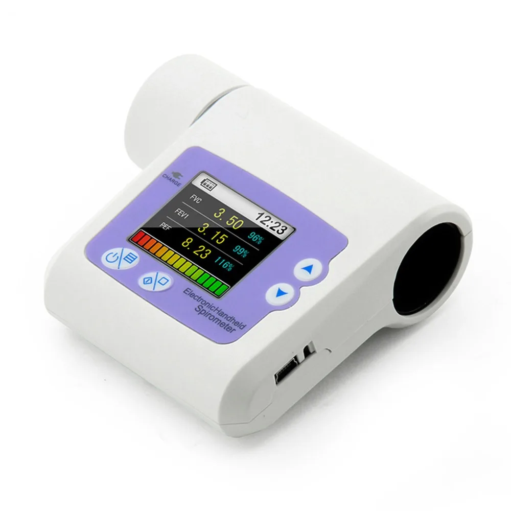 CE утвержденный цифровой спирометр Легочное Дыхание диагностический ручной