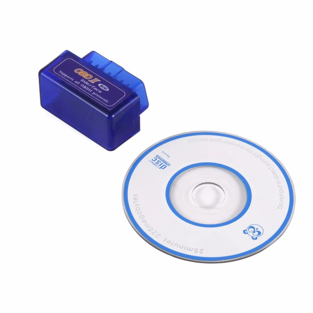 V2.1 автомобильный мини-сканер Bluetooth ELM327 OBD2 OBD Интерфейс II Sem Fio диагностический