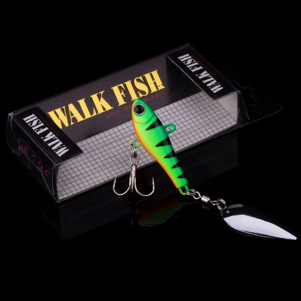 WALK FISH рыболовная приманка джиг головка рыба 21 8 г ВИБ вращающиеся ложки для