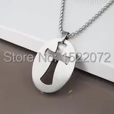 Овальные Жетоны для собак, из нержавеющей стали, недорогие ожерелья для мужчин, лидер продаж