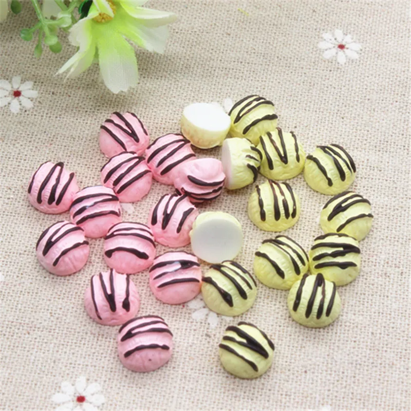 20pcs Cute Simulation Chocolate Cream Bread Resin Miniature Food Art Flatback Cabochon DIY Decorative Craft Scrapbooking,11mm
20pcs Cute Simulation Chocolate Cream Bread Resin Miniature Food Art Flatback Cabochon DIY Decorative Craft Scrapbooking,11mm