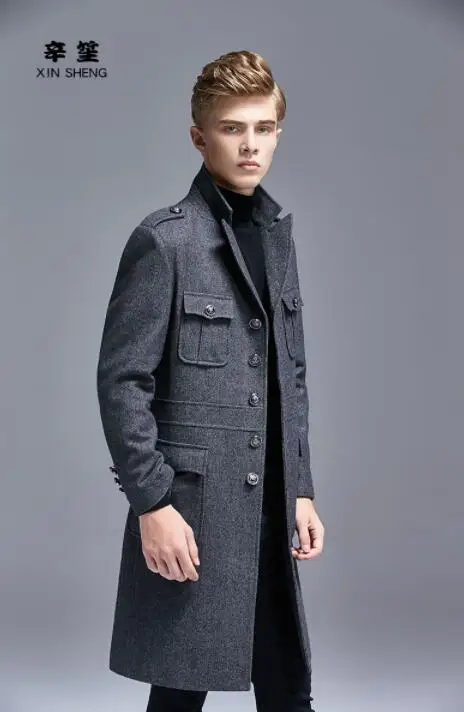 Single-breasted casual woolen coat men trench coats long sleeves overcoat mens cashmere coat casaco masculino inverno england
Single-breasted casual woolen coat men trench coats long sleeves overcoat mens cashmere coat casaco masculino inverno england