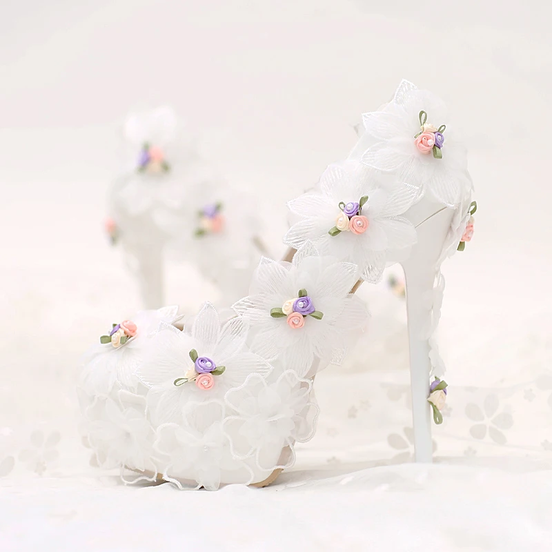 High Heels 14cm Platform White Women Wedding Shoes Bridal Lace Flowers Stiletto Pumps Ladies Sexy Party Shoes Women Footwear
High Heels 14cm Platform White Women Wedding Shoes Bridal Lace Flowers Stiletto Pumps Ladies Sexy Party Shoes Women Footwear