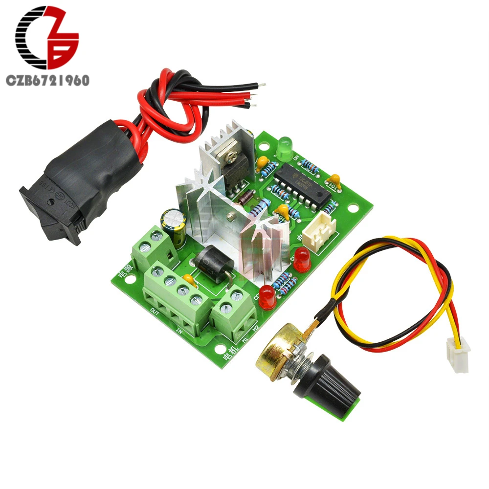 80W Voltage Regulator 10A 12V Reversible Adjustable DC Motor Speed Controller High Torque PWM Speed Regulator Control 6-30V
80W Voltage Regulator 10A 12V Reversible Adjustable DC Motor Speed Controller High Torque PWM Speed Regulator Control 6-30V