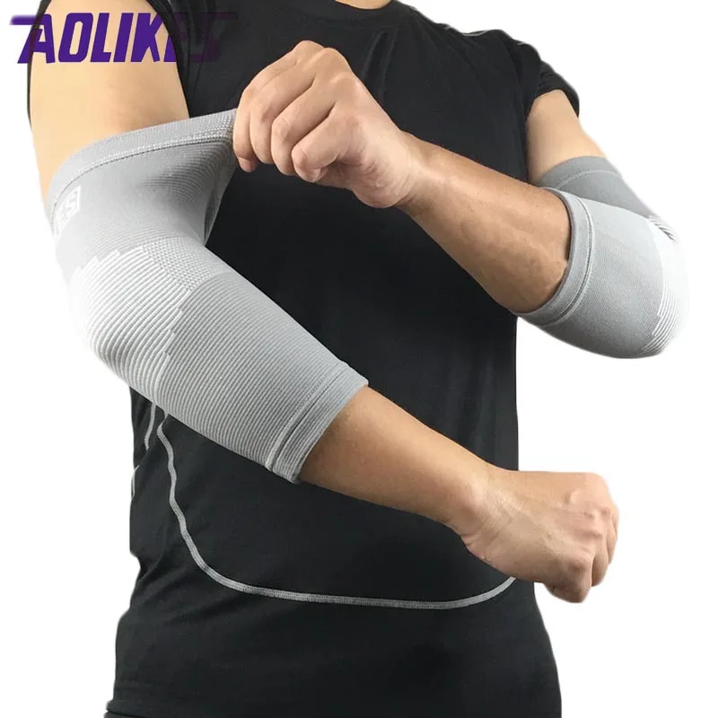 

AOLIKES 1Pair Nylon Sport Elbow Brace Support Arm Sleeve For Basketball Tennis Volleyball Fitness Gym Protector Elbow Pad codera