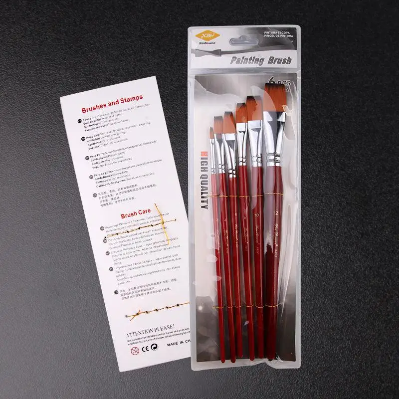 6pcs/set Artist Painting Brushes Pens Painter Students Acrylic Nylon Paint Brushes
6pcs/set Artist Painting Brushes Pens Painter Students Acrylic Nylon Paint Brushes