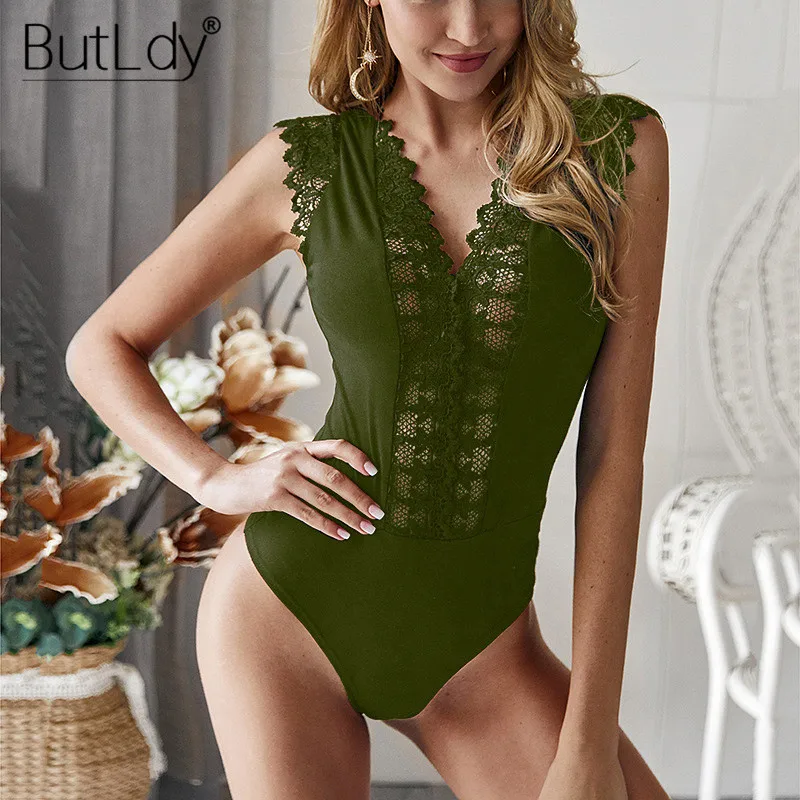 Lace Embroidery Patchwork Bodysuit Women Sexy V Neck Bodycon Jumpsuit Short Summer Romper 2019 Sleeveless Hollow Out Overalls
Lace Embroidery Patchwork Bodysuit Women Sexy V Neck Bodycon Jumpsuit Short Summer Romper 2019 Sleeveless Hollow Out Overalls
