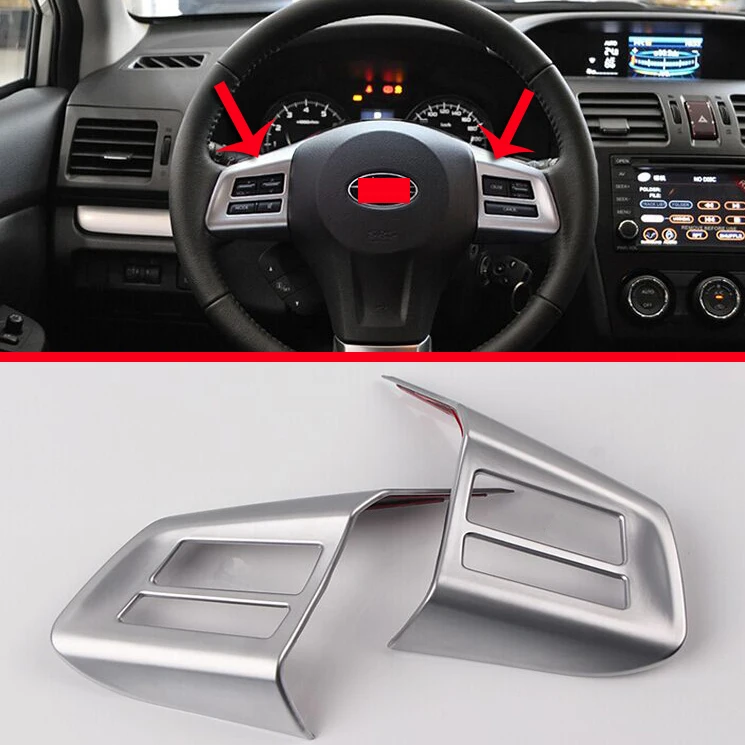 ABS Pearl Chrome Steering Wheel trim cover For Subaru XV 2011-2015 Car Accessories Stickers W4
ABS Pearl Chrome Steering Wheel trim cover For Subaru XV 2011-2015 Car Accessories Stickers W4
