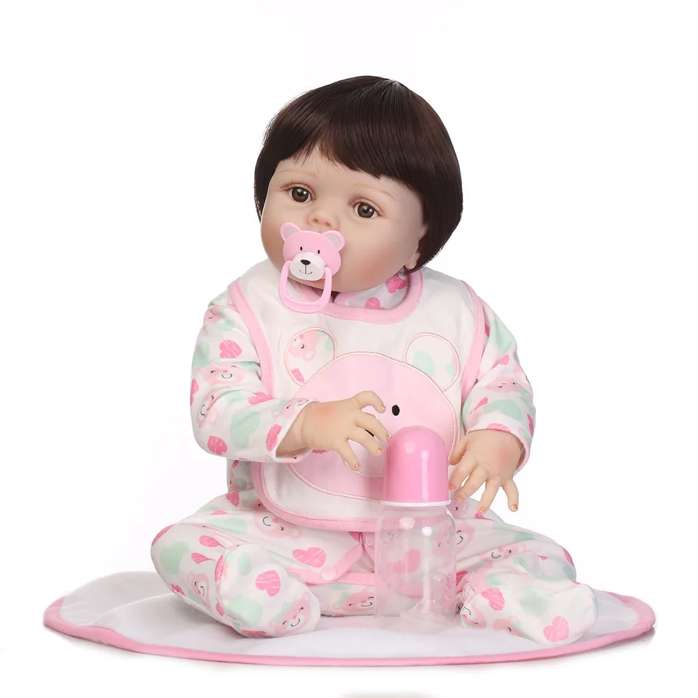 New 22" Full silicone reborn dolls lifelike newborn babies girl toys can bathe bebe gift reborn bonecas de silicona
New 22" Full silicone reborn dolls lifelike newborn babies girl toys can bathe bebe gift reborn bonecas de silicona