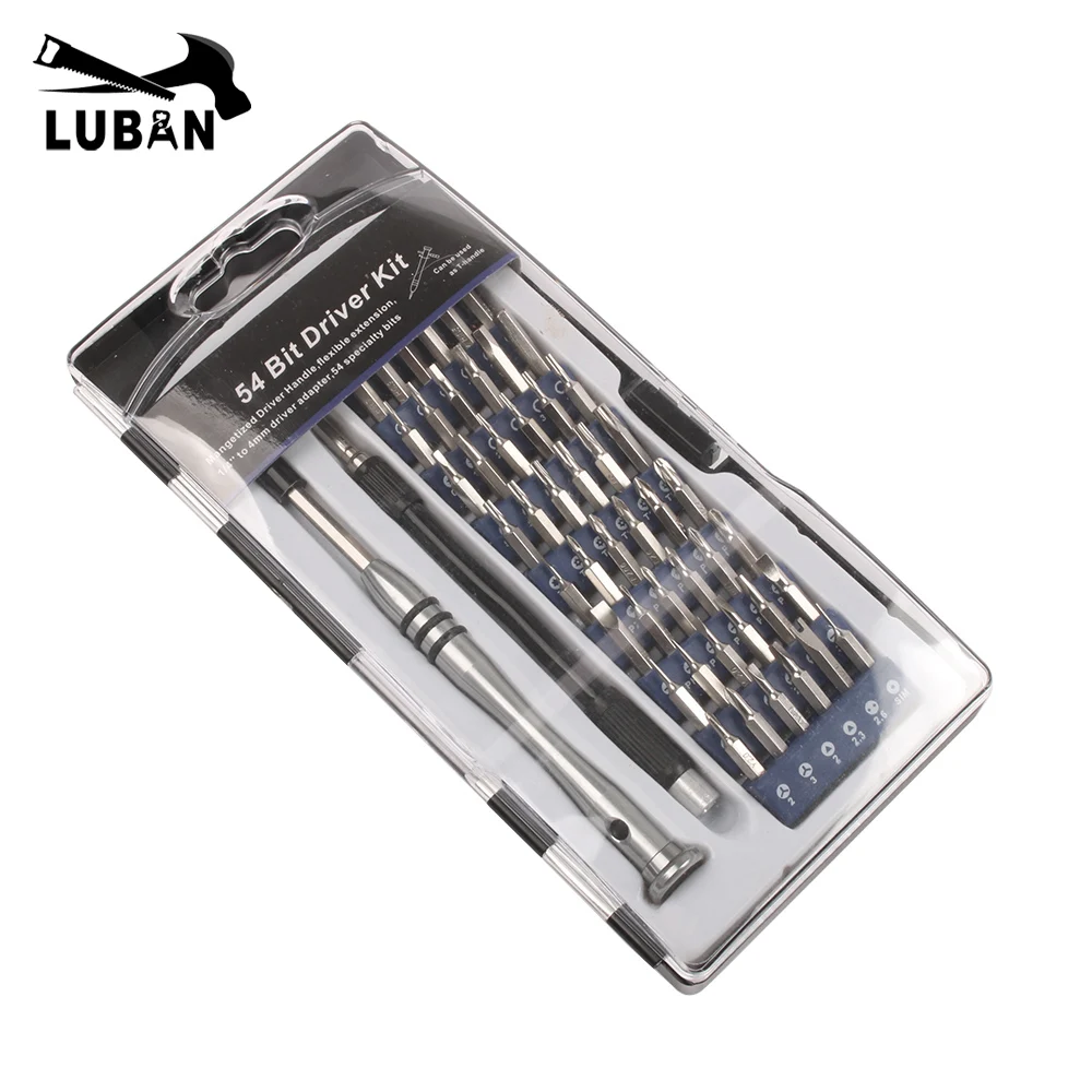 Fashion Design 54 in 1 Precise Manual Tool Set Magnetic Screwdriver set Multifunction Interchangeable LUBAN
Fashion Design 54 in 1 Precise Manual Tool Set Magnetic Screwdriver set Multifunction Interchangeable LUBAN