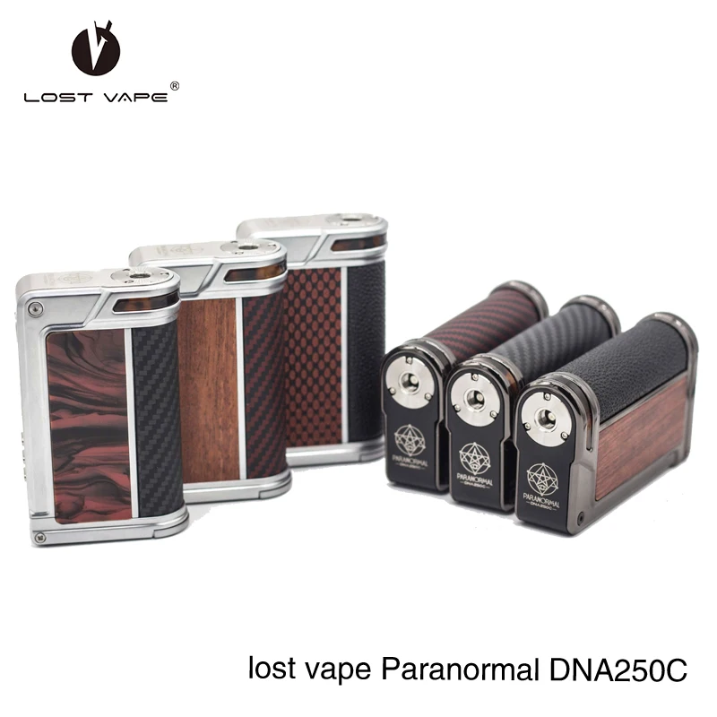 Оригинальные Lost Vape паранормальные DNA250C Mod Обновлено lostvape ДНК 250 Вт MOD создано Evolv 250C
