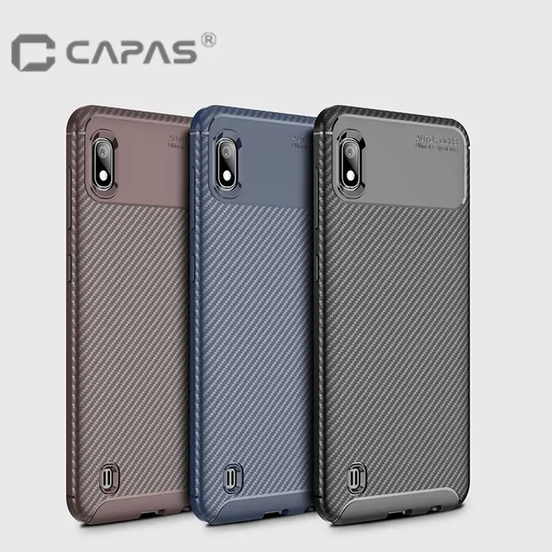 Для Samsung Galaxy A50 чехол мягкий TPU для A10 A30 углеродный матовый Анти отпечатков пальцев