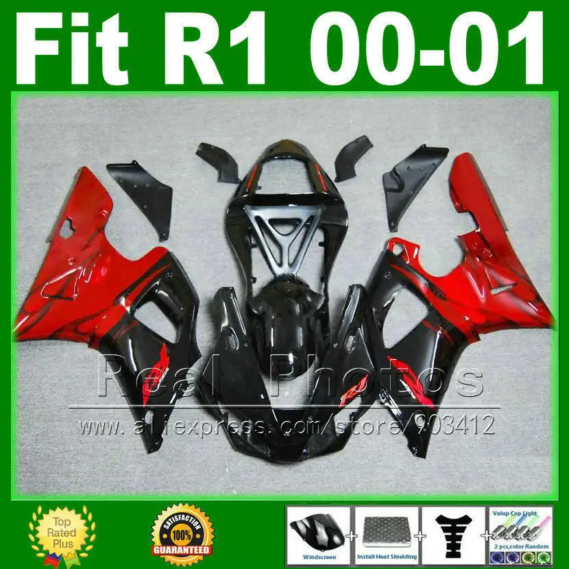 Full set Fairings fit for YAMAHA YZF R1 2000 2001 model Red black YZFR1 00 01 bodywork fairing kit parts R8M5
Full set Fairings fit for YAMAHA YZF R1 2000 2001 model Red black YZFR1 00 01 bodywork fairing kit parts R8M5