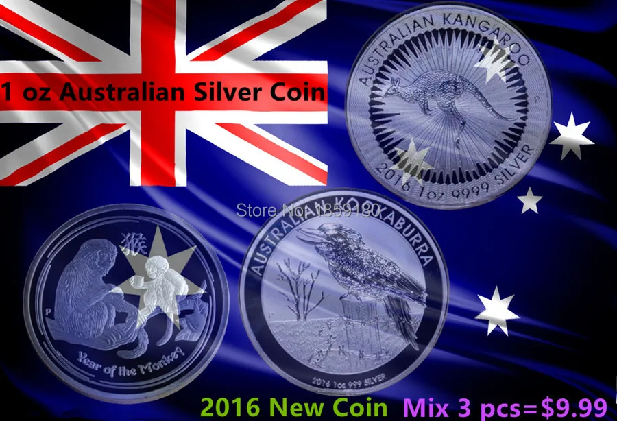 Free Shipping 30pcs/lot,Mix - 2016 Coin,1 oz Australia Silver Coin,Kangaroo,Monkey,Kookaburra
Free Shipping 30pcs/lot,Mix - 2016 Coin,1 oz Australia Silver Coin,Kangaroo,Monkey,Kookaburra