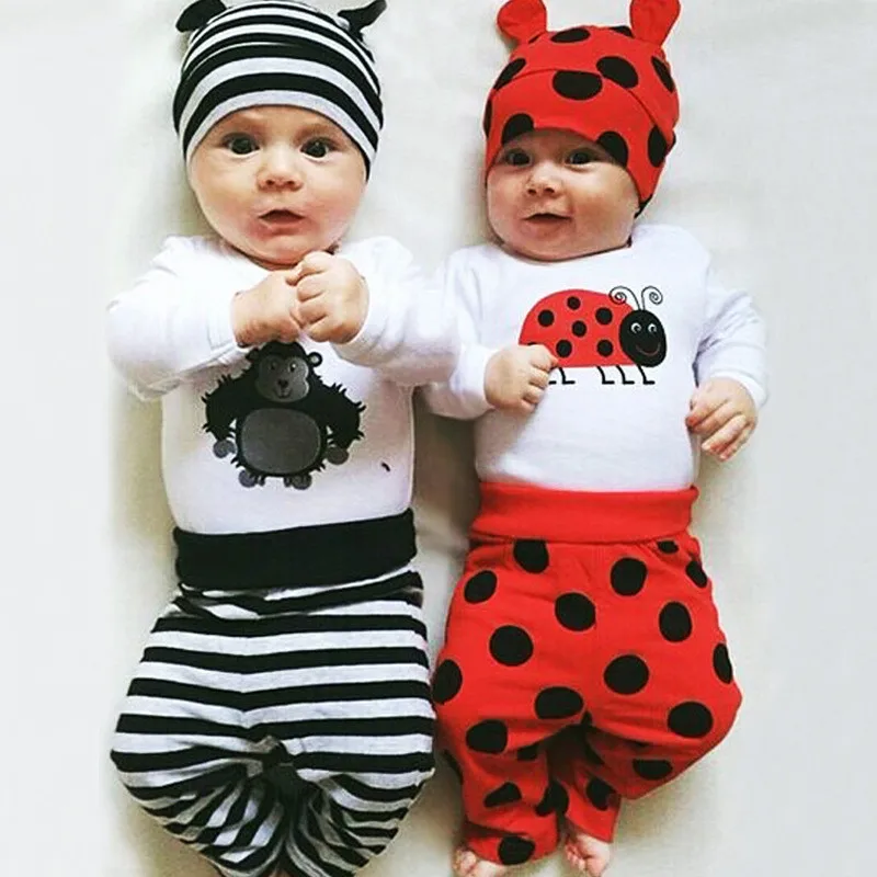 3Pcs Suit Newborn Infants Boys Girls Rompers +Long Pants +Hats Cartoon Outfits Set Baby Clothes Clothing Set
3Pcs Suit Newborn Infants Boys Girls Rompers +Long Pants +Hats Cartoon Outfits Set Baby Clothes Clothing Set