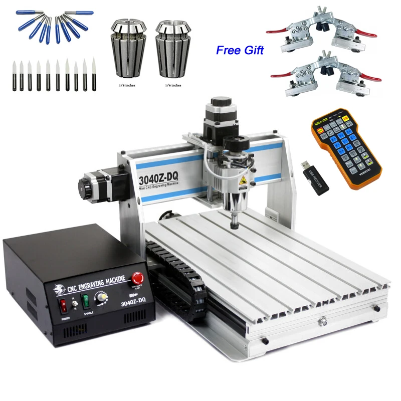 3040Z-DQ USB CNC Router 3040 гравировально-сверлильный фрезерный станок с пультом дистанционного управления Mach3
3040Z-DQ USB CNC Router 3040 гравировально-сверлильный фрезерный станок с пультом дистанционного управления Mach3
