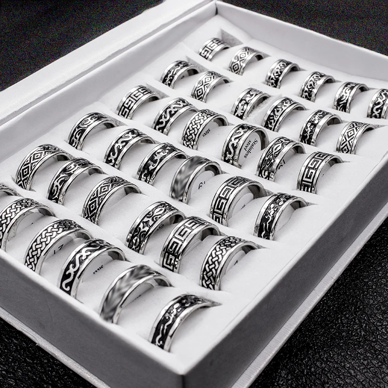 20 Pieces Mix Style Boho Stainless Steel Men Ring Men Anillos Fashion Width 8mm Bulk Punk Rings Jewelry For Women Anillos Mujer
20 Pieces Mix Style Boho Stainless Steel Men Ring Men Anillos Fashion Width 8mm Bulk Punk Rings Jewelry For Women Anillos Mujer