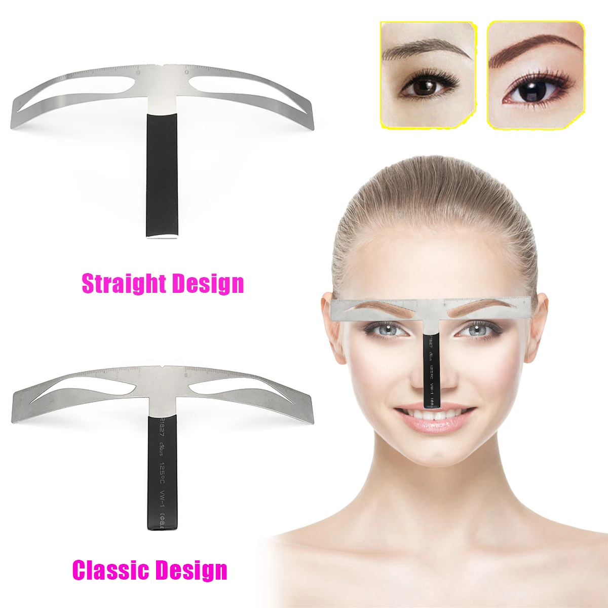 1pc Microblading Eyebrow Balance Ruler Metal Tattoo Shaping Stencil Permanent Makeup Caliper Measure Definition Grooming Tool
1pc Microblading Eyebrow Balance Ruler Metal Tattoo Shaping Stencil Permanent Makeup Caliper Measure Definition Grooming Tool