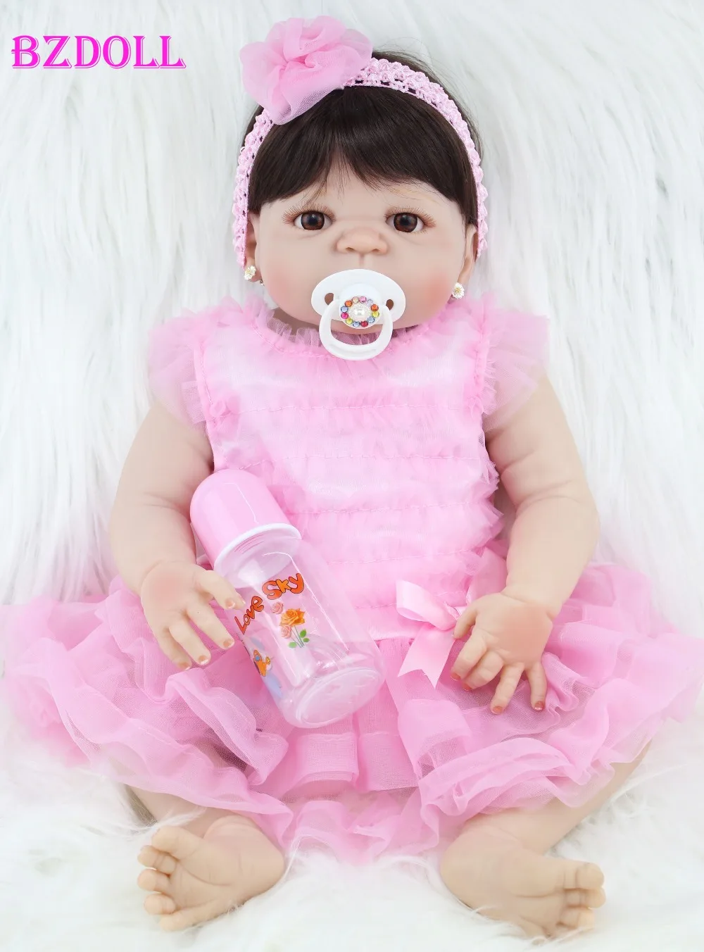 BZDOLL 55 CM Full Silicone Reborn Girl Toys Lifelike Newborn Princess Girls Babies Doll Birthday Gift Present
BZDOLL 55 CM Full Silicone Reborn Girl Toys Lifelike Newborn Princess Girls Babies Doll Birthday Gift Present