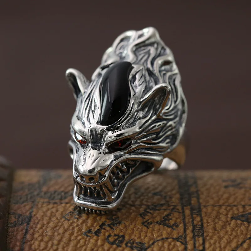 Pure 925 Sterling Silver Wolf Wide Band Gothic Finger Ring Men Top Craft Cool Jewelry Vintage Thai Silver Men Ring Birthday Gift
Pure 925 Sterling Silver Wolf Wide Band Gothic Finger Ring Men Top Craft Cool Jewelry Vintage Thai Silver Men Ring Birthday Gift