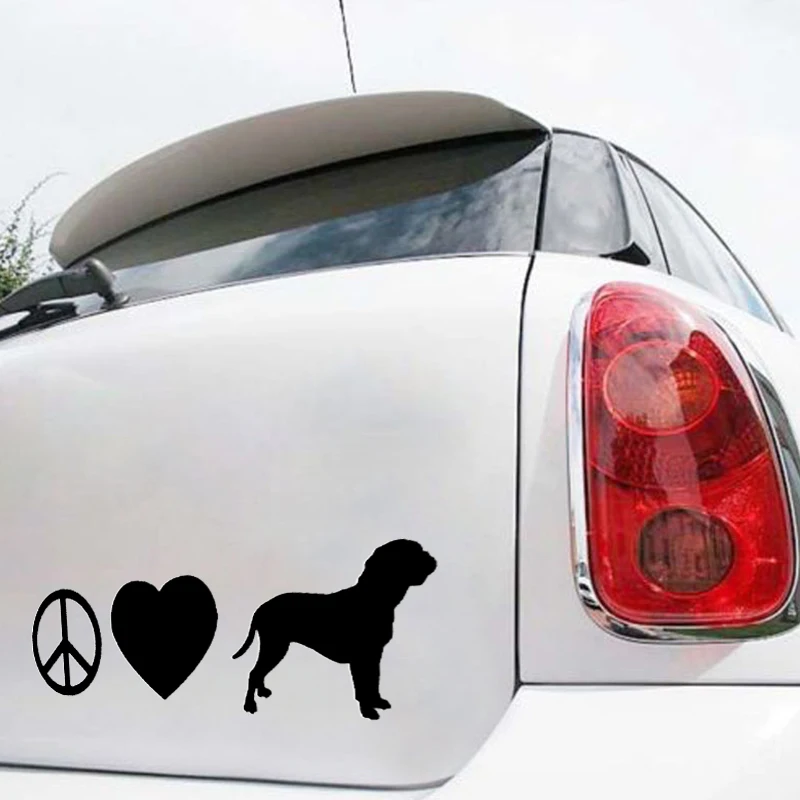 EmpireYing 3 Size 8 Colors Peace Love Dogue De Bordeaux Car Sticker Window Door Kayak Romantic French Mastiff Animal Vinyl Decal
EmpireYing 3 Size 8 Colors Peace Love Dogue De Bordeaux Car Sticker Window Door Kayak Romantic French Mastiff Animal Vinyl Decal