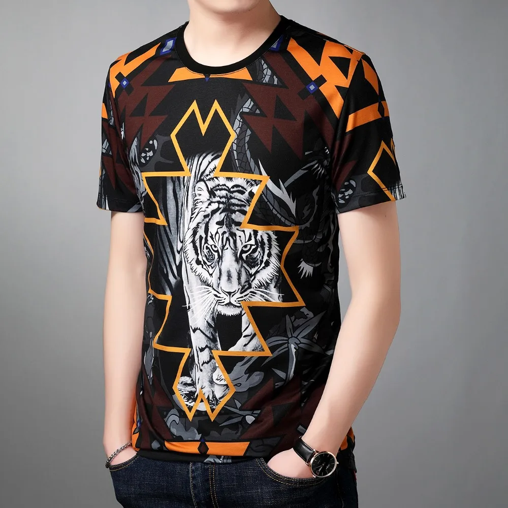 Chinese style creative 3D white tiger printing fashion short sleeve t shirt Summer 2019 New quality soft breathable t shirt men
Chinese style creative 3D white tiger printing fashion short sleeve t shirt Summer 2019 New quality soft breathable t shirt men