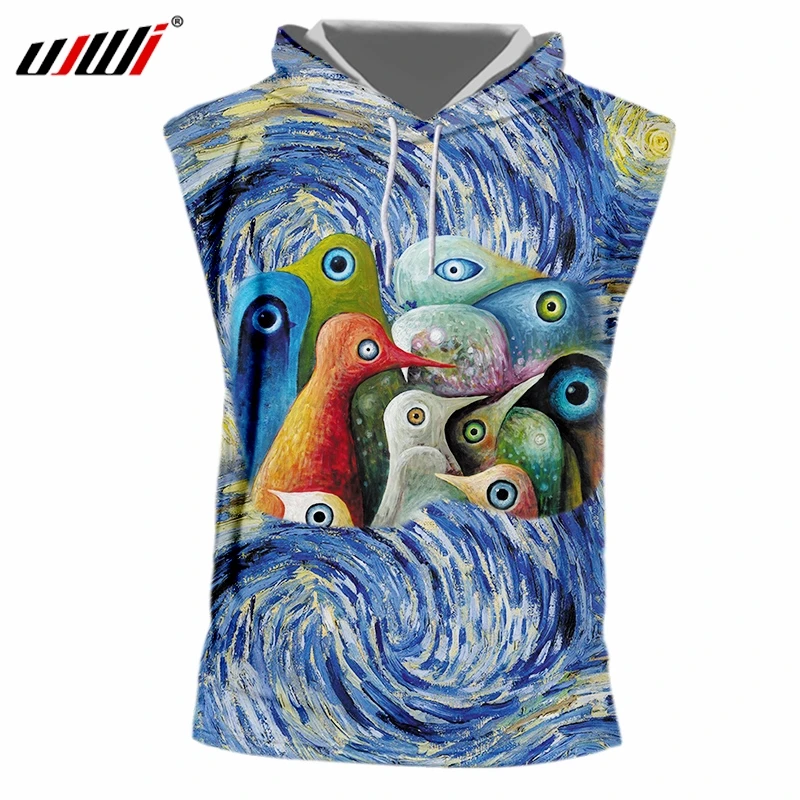 UJWI Men's Fashion Starry sky bird Hooded Tank Top Animal 3D Printing Hipster Funny Casual Summer Size 5XL
UJWI Men's Fashion Starry sky bird Hooded Tank Top Animal 3D Printing Hipster Funny Casual Summer Size 5XL