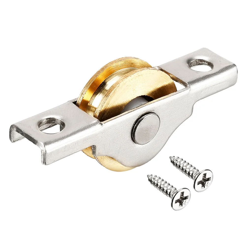 Uxcell New Sliding Door Window Cabinet 22mm U Groove Single Wheel Pulley Brass Wheel Stainless Steel Shell Electroplating Finish
Uxcell New Sliding Door Window Cabinet 22mm U Groove Single Wheel Pulley Brass Wheel Stainless Steel Shell Electroplating Finish