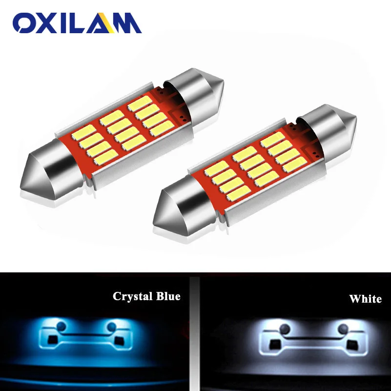 OXILAM 2x C5W Crystal Blue LED Bulb 36mm Festoon Canbus License Plate Light Dome Reading Interior Car Lights 12V Auto Lamp White
OXILAM 2x C5W Crystal Blue LED Bulb 36mm Festoon Canbus License Plate Light Dome Reading Interior Car Lights 12V Auto Lamp White