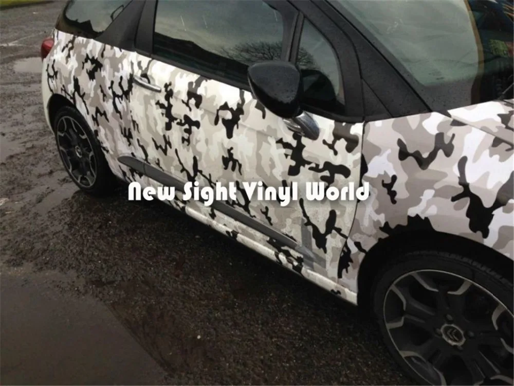 Black Grey White Urban Camouflage Vinyl Film Camouflage Car Wrap Bubble Free For Car Styling Size:1.50 x 30m/Roll(5ft x 98ft)
Black Grey White Urban Camouflage Vinyl Film Camouflage Car Wrap Bubble Free For Car Styling Size:1.50 x 30m/Roll(5ft x 98ft)