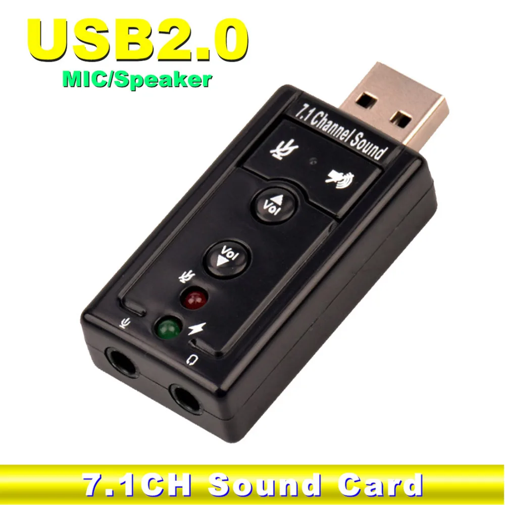 Внешняя звуковая карта USB NOYOKERE АДАПТЕР ВИРТУАЛЬНОЙ 7 1 2 0 микрофон динамик Аудио