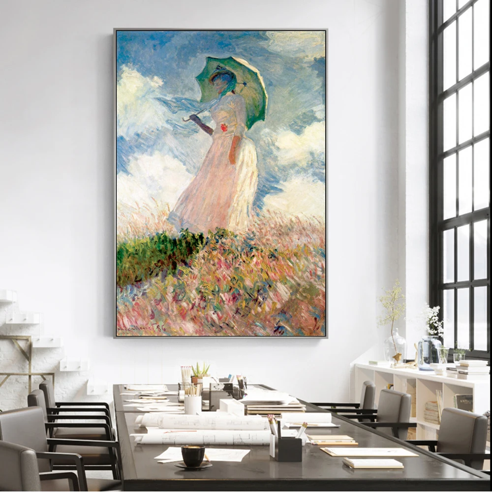 Claude Monet Woman With a Parasol Wall Art Canvas Paintings Reproductions Impressionist Famous Canvas Art Prints Home Decoration
Claude Monet Woman With a Parasol Wall Art Canvas Paintings Reproductions Impressionist Famous Canvas Art Prints Home Decoration