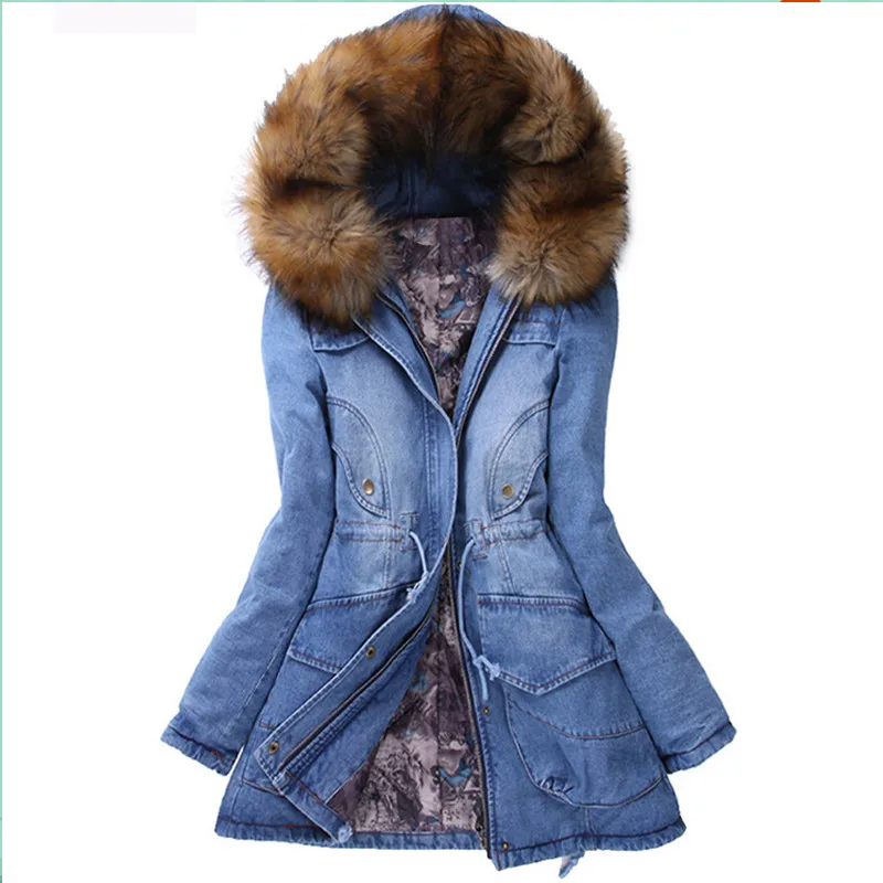 New Winter Womens Parkas Casual Outwear Thick Hooded Coat Warm Jackets Women Denim Jacket Coats Woman Clothes Overcoat Femme
New Winter Womens Parkas Casual Outwear Thick Hooded Coat Warm Jackets Women Denim Jacket Coats Woman Clothes Overcoat Femme