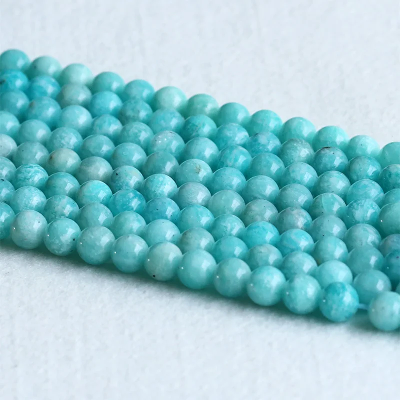 High Quality Natural Genuine Mozambique Blue Amazonite Round Loose Beads Gemstone stones Round Loose Beads 6mm-12mm 15" 05304
High Quality Natural Genuine Mozambique Blue Amazonite Round Loose Beads Gemstone stones Round Loose Beads 6mm-12mm 15" 05304