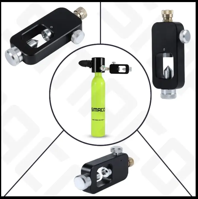 for SMACO Diving Equipment Mini Scuba Diving Oxygen cylinder head parts