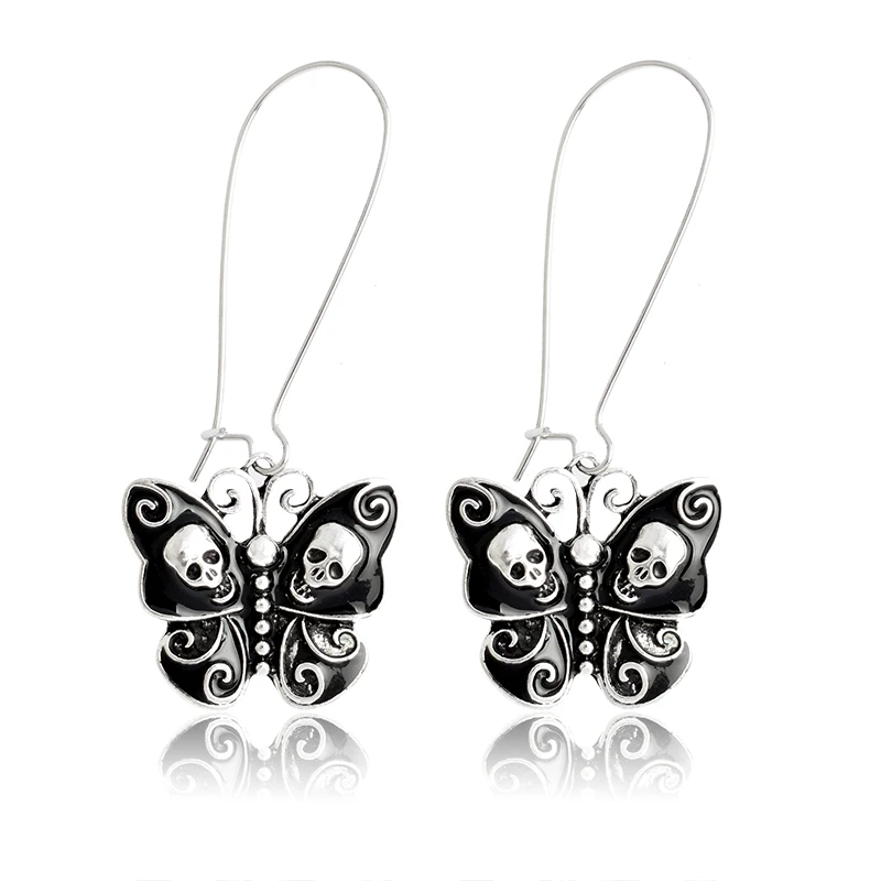 Balck Skeleton Butterfly Dark Drop Earrings Fashion Metal Charm Dangle Earrings For Women Girl Animal Eardrop Ear Jewelry Gift
Balck Skeleton Butterfly Dark Drop Earrings Fashion Metal Charm Dangle Earrings For Women Girl Animal Eardrop Ear Jewelry Gift