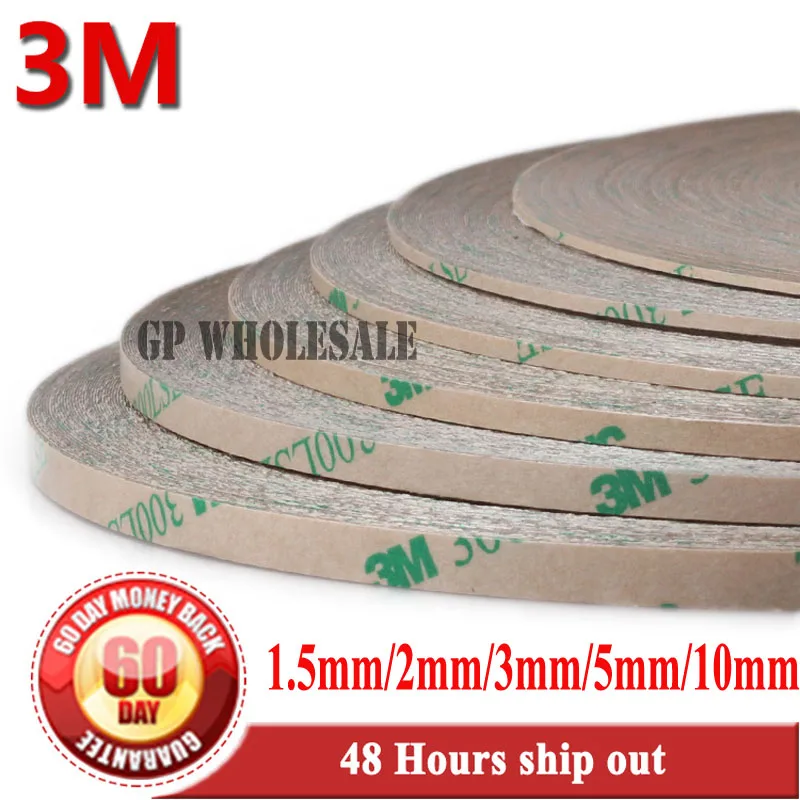 5x Combined 1.5mm/2mm/3mm/5mm/10mm *55M 3M 300LSE 9495LE PET Clear Two Sides Strong Sticky Tape for Cellphone Frame Touch Screen
5x Combined 1.5mm/2mm/3mm/5mm/10mm *55M 3M 300LSE 9495LE PET Clear Two Sides Strong Sticky Tape for Cellphone Frame Touch Screen